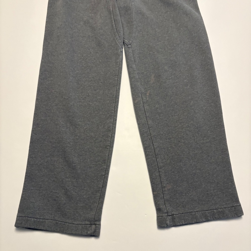 Nike Sweatpants Mens Small Gray Fleece Straight Leg Embroidered Swoosh 0378 - Picture 2 of 9